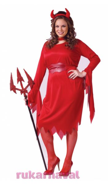 Костюм восхитительной дьяволицы Plus Size