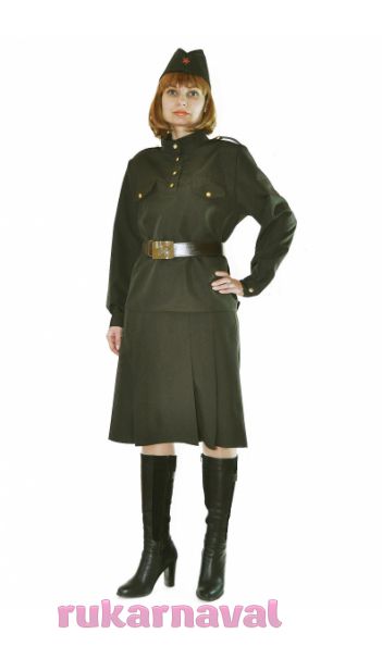 Военный костюм женский